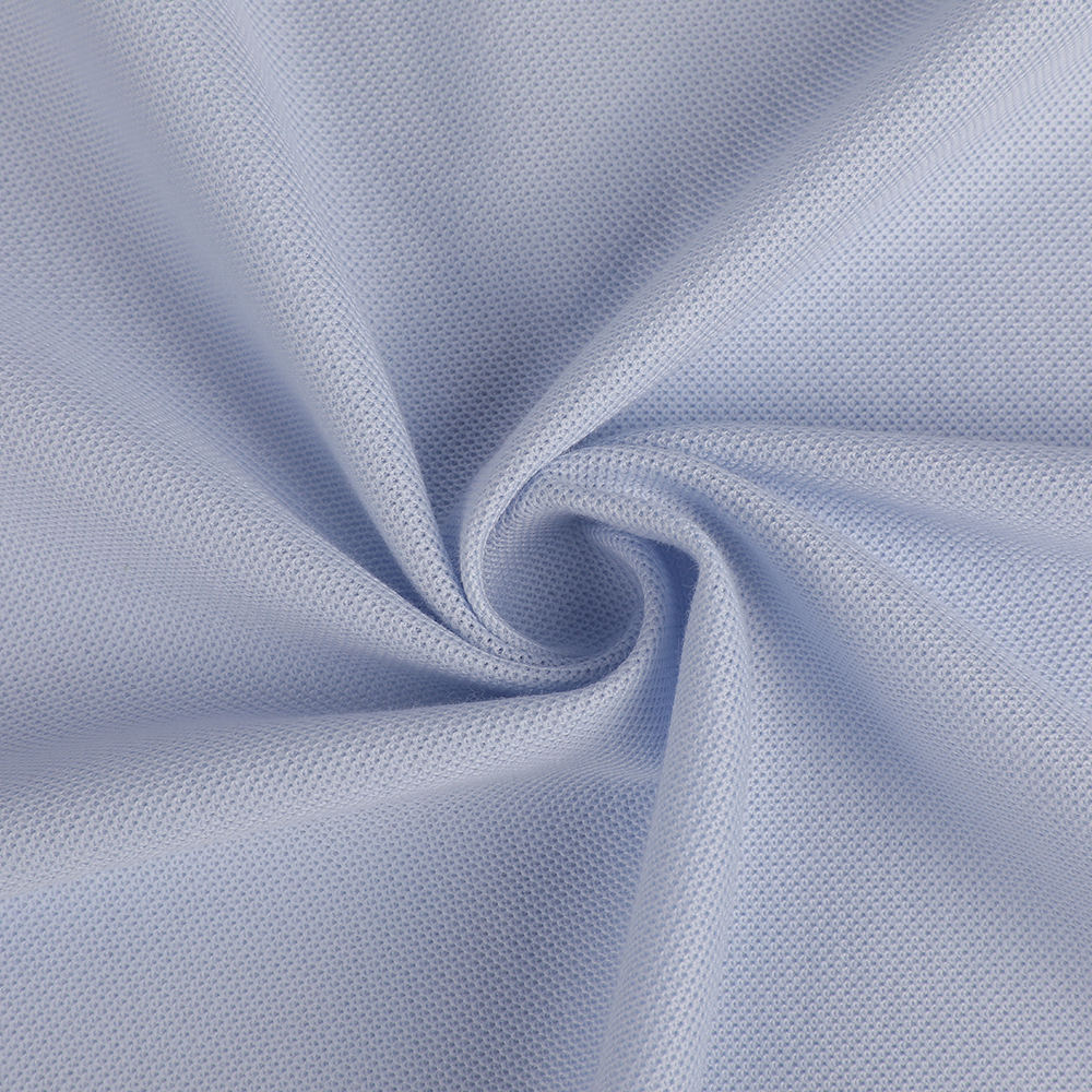 Pique Mesh Soft Island Cotton La Liquid ammonia ผ้าที่เป็นมิตรกับผิวหนังเหมาะสำหรับโปโล