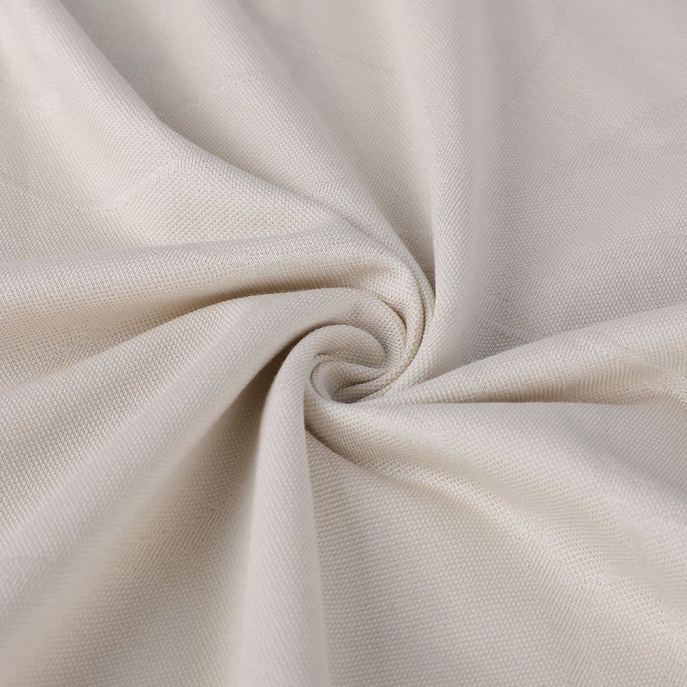 เดี่ยว Jacquard Easy-Care Eco-friendlyluxury Glossy 10/90 Mulberry Silk Sea Island Cotton Cotton