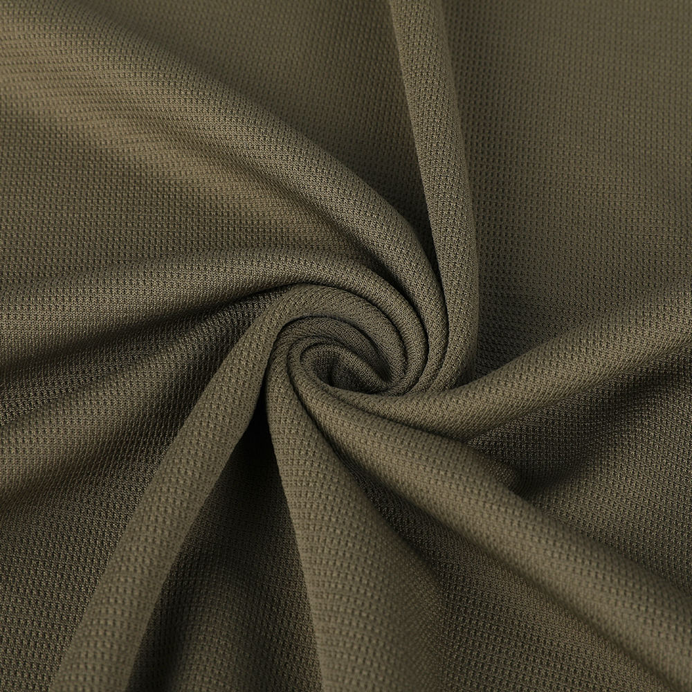 การดูดซับความชื้น Jacquard ที่มีน้ำหนักเบาและผ้าโพลีเอสเตอร์แบบแห้งอย่างรวดเร็ว